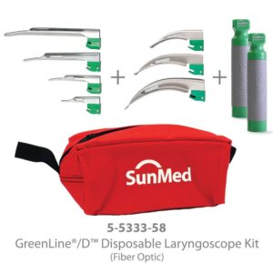 GreenLine/D Macintosh & Miller Disposable Laryngoscope Kit
